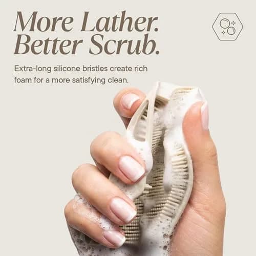 TOOLETRIES Silicone Body Scrubber 2.0 | Longer Bristles for Deep Cleaning & Exfoliation thumbnail 5