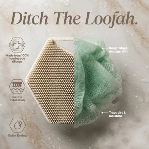 TOOLETRIES Silicone Body Scrubber 2.0 | Longer Bristles for Deep Cleaning & Exfoliation thumbnail 3