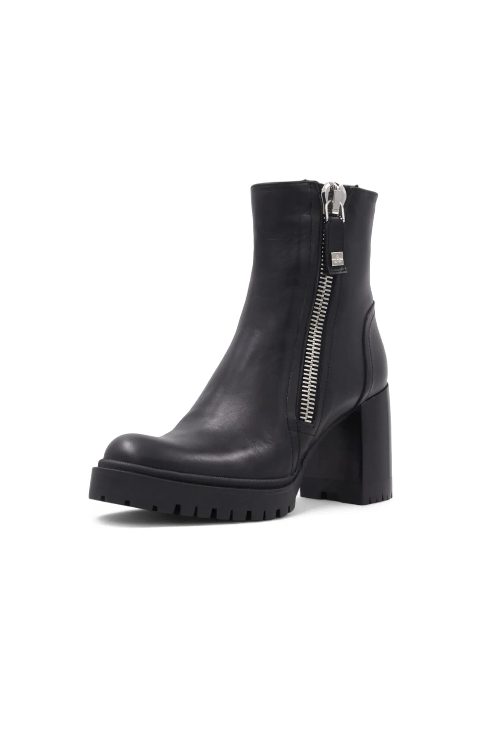 Aquatalia Emma Water-Resistant Leather Bootie 9.5 US | Thermal Lining & 3.5" Block Heel - main product image