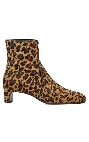 Aquatalia Siella Leopard Haircalf Water-Resistant Bootie | 1.7" Block Heel, Made in Italy thumbnail 2