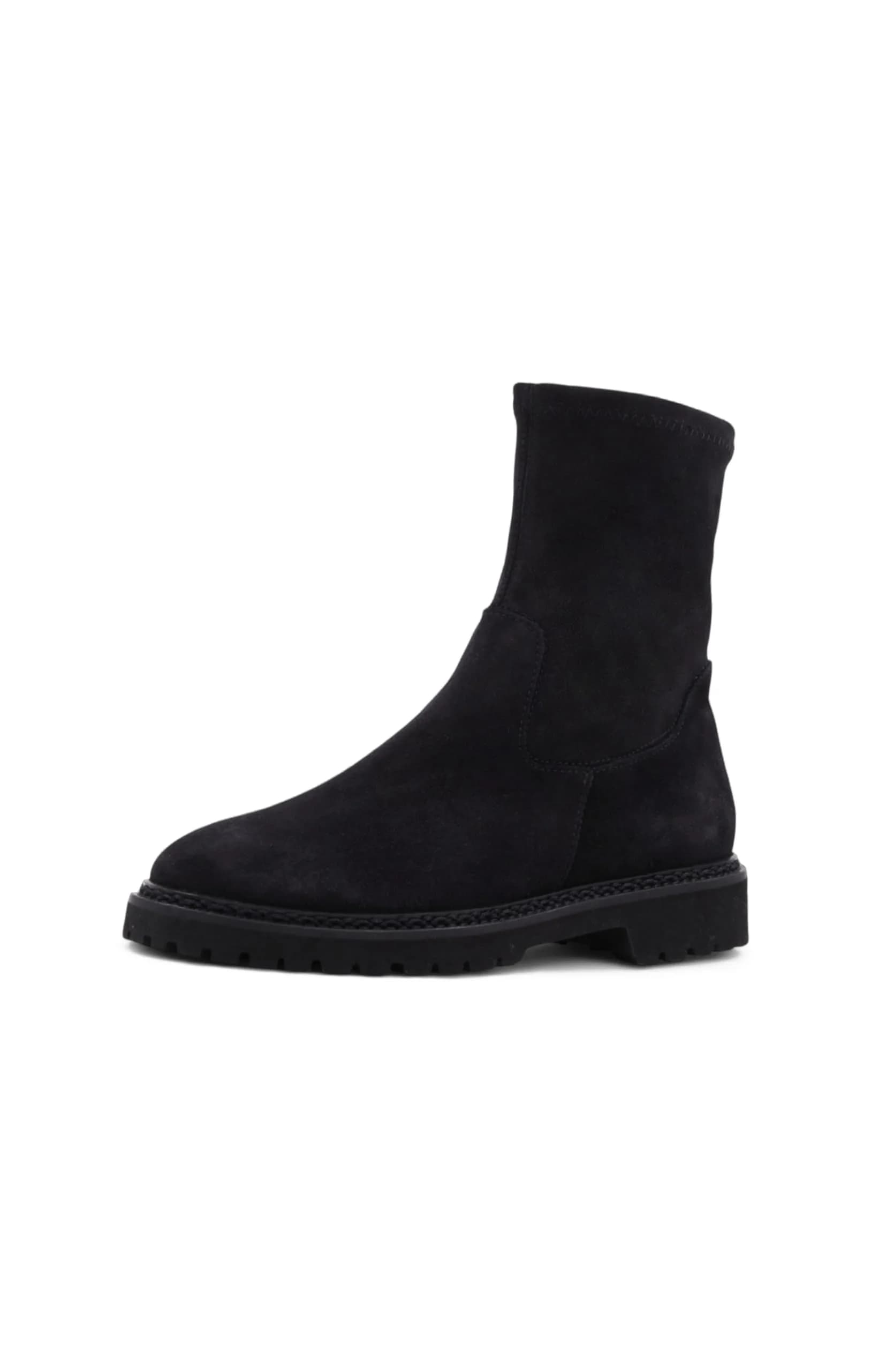 Aquatalia MARYANN Black Suede Boots | Lightweight Lug Sole, Thermal Lining, Made in Italy - main product image
