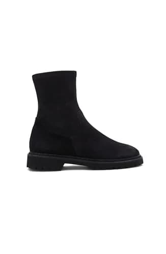 Aquatalia MARYANN Black Suede Boots | Lightweight Lug Sole, Thermal Lining, Made in Italy thumbnail 2