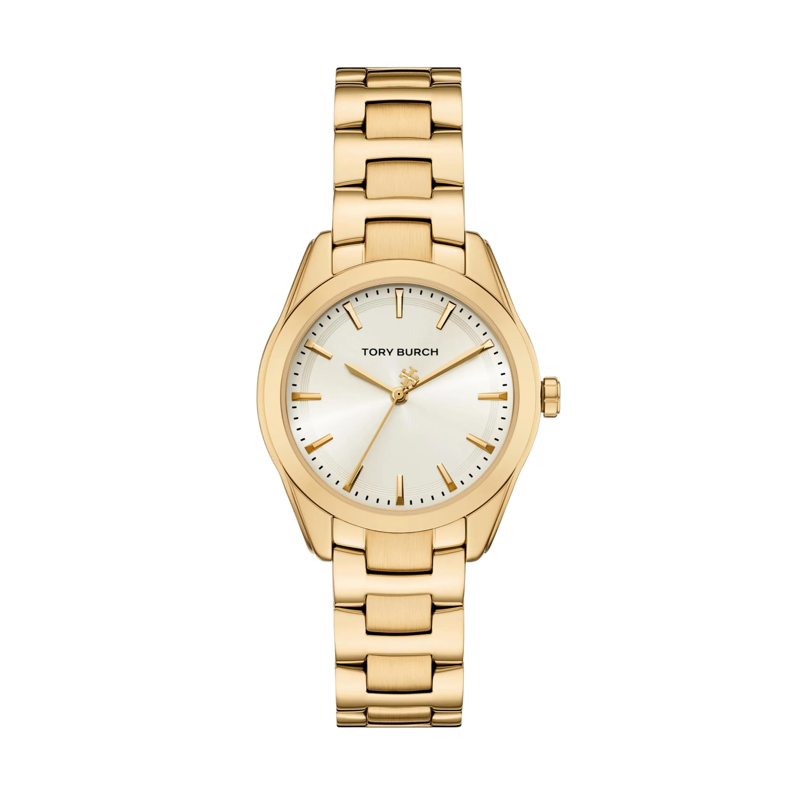 Tory Burch Women's Miller Gold-Tone Stainless Steel Watch (Model: TBW9060) | 34mm, Quartz, Water-Resistant 50m — Gold