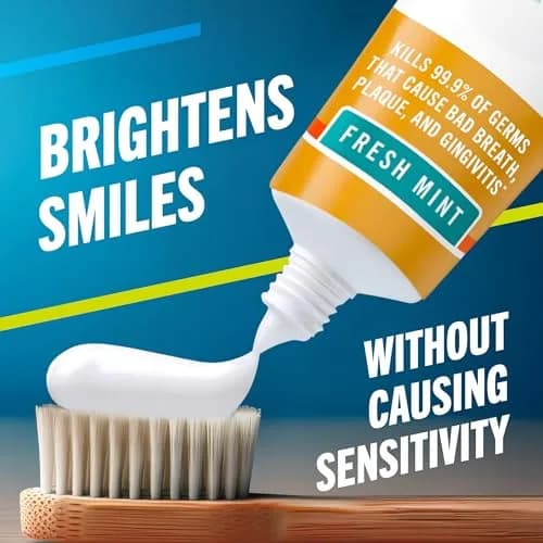 TheraBreath Deep Clean Toothpaste Fresh Mint 8 oz (227 g) | Kills Germs Causing Bad Breath, Plaque & Gingivitis thumbnail 5