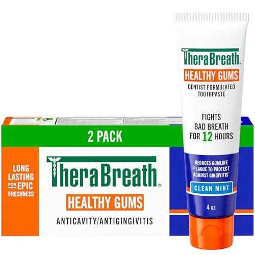 TheraBreath Healthy Gums Toothpaste Clean Mint 4 oz 2-Pack - main product image