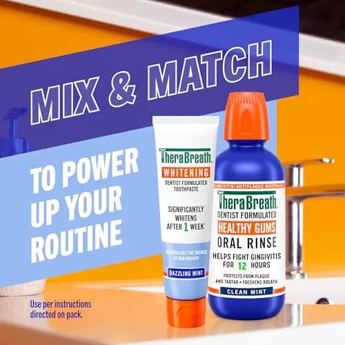 TheraBreath Whitening Toothpaste Dazzling Mint 156g (5.5oz) | Peroxide-Free Whitening & Fresh Breath thumbnail 6