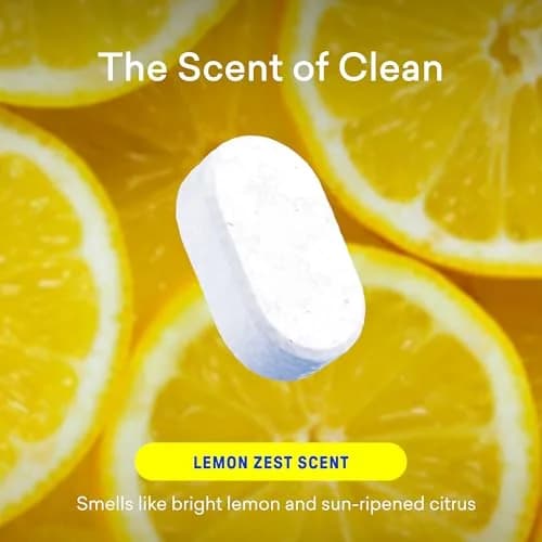 BLUELAND 100% Plastic-Free Dishwasher Detergent Tablets, 120 Count (Pack of 1) Lemon Zest | EPA Safer Choice Certified thumbnail 5