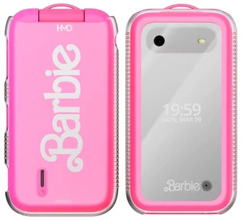 Nakedcellphone Clear Case for HMD Barbie Flip Phone (USA Version ONLY) - 12.3cm (4.84in) Length | Slim Fit with Textured Grip thumbnail 2