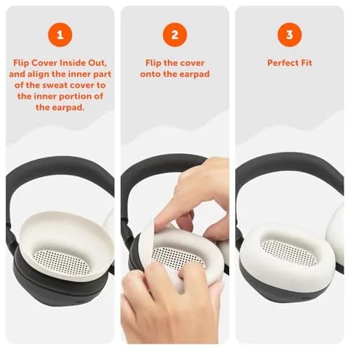 WC SweatZ XM6 Silicone Sweat Covers for Sony WH-1000XM6 | Sweatproof, Washable & Durable (70-120 chars) thumbnail 5