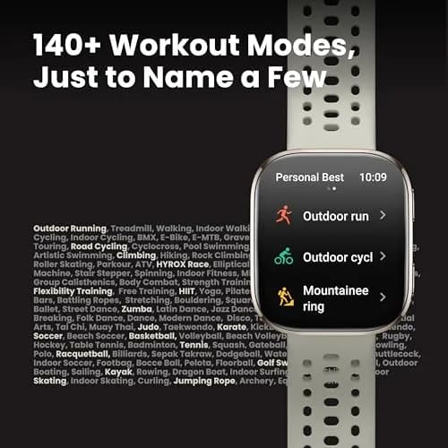 Amazfit Bip 6 Smart Watch 46mm Stone | 1.97" AMOLED Display, 14-Day Battery, GPS, AI Coaching thumbnail 6