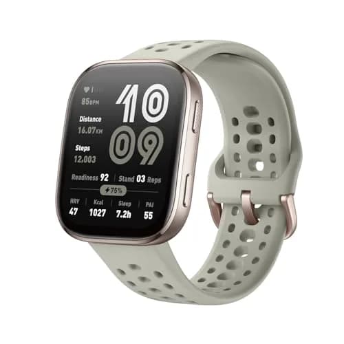 Amazfit Bip 6 Smart Watch 46mm Stone | 1.97" AMOLED Display, 14-Day Battery, GPS, AI Coaching thumbnail 1