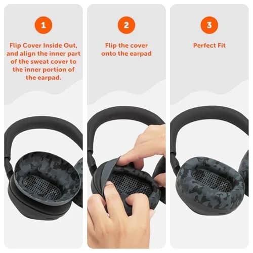 WC SweatZ XM6 Silicone Sweat Covers for Sony WH-1000XM6 | Sweatproof, Washable & Durable thumbnail 5