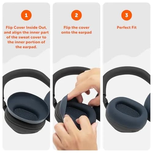 WC SweatZ XM6 Silicone Sweat Covers for Sony WH-1000XM6 | Sweatproof, Washable, Durable (70-120 chars) thumbnail 5