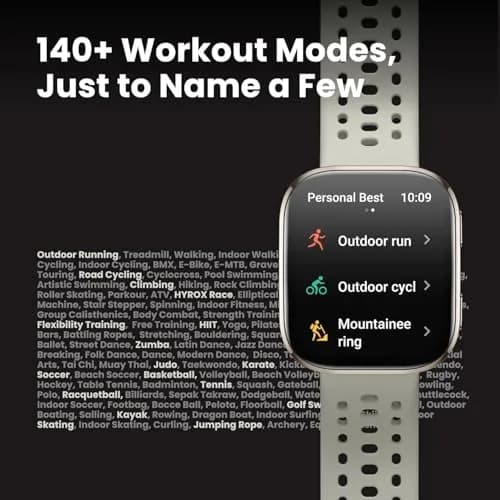 Amazfit Bip 6 Smart Watch 46mm Red | 1.97" AMOLED Display, 14-Day Battery, GPS, AI Coaching thumbnail 5