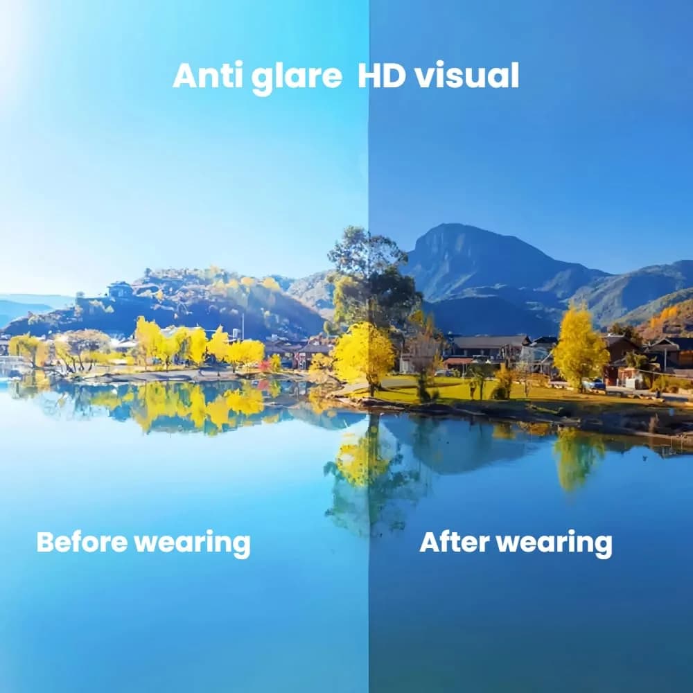 Harlafou Replacement Lenses for Ray-Ban Meta RW4006 RW4008 50mm | Clear-Anti Blue Light Transition Lenses - view 4