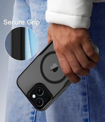 Diverbox iPhone 15 Case 6.1 inch | MagSafe Compatible, Matte Shockproof, Anti-Fingerprint, Pocket-Friendly thumbnail 4