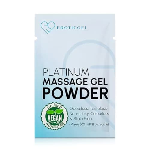 EROTICGEL Platinum Nuru Massage Gel Powder 5g (0.18 oz) | Vegan, Made in Japan, Makes 17 fl oz thumbnail 1