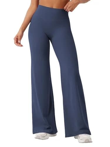 YEOREO Straight Leggings 31.5" Inseam Navy Blue XL | High Waisted Yoga Pants for Women thumbnail 1