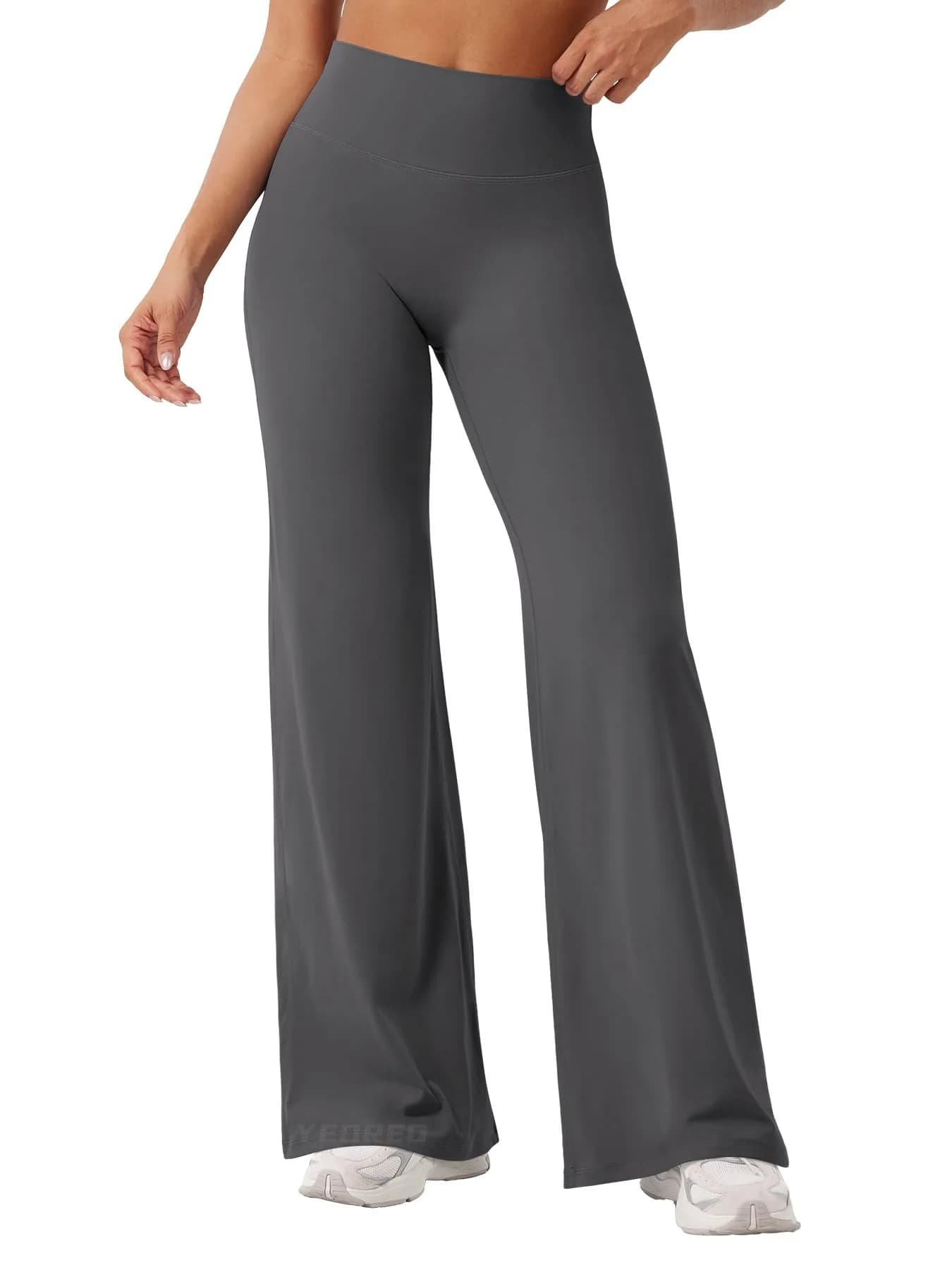 YEOREO Women's Straight Leggings 31.5" Inseam | High Waisted Yoga Pants for Gym & Lounging