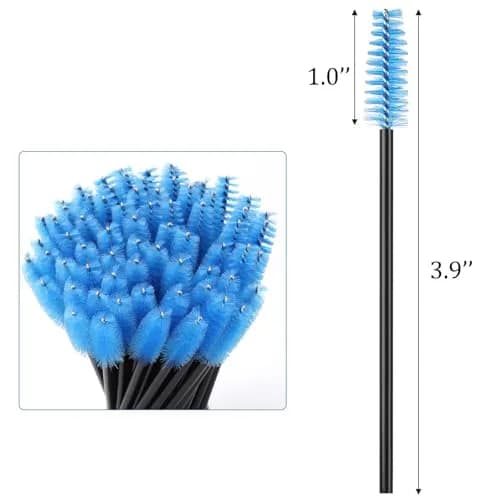 BTYMS Disposable Mascara Wands Eyelash Brush Brow Applicators 10 cm | Perfect for Lash Extensions & Clumping-Free (70-120 chars) thumbnail 2