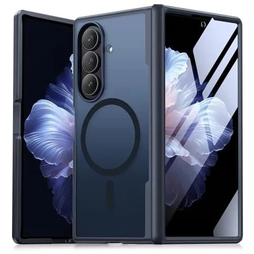 MOBOSI Magnetic Case for Samsung Galaxy Z Fold 7 with Screen Protector, Black | Full Body Hinge Protection thumbnail 1