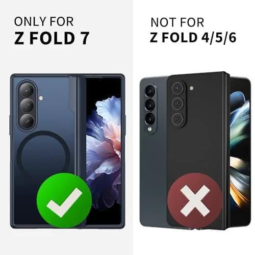 MOBOSI Magnetic Case for Samsung Galaxy Z Fold 7 with Screen Protector, Black | Full Body Hinge Protection thumbnail 5