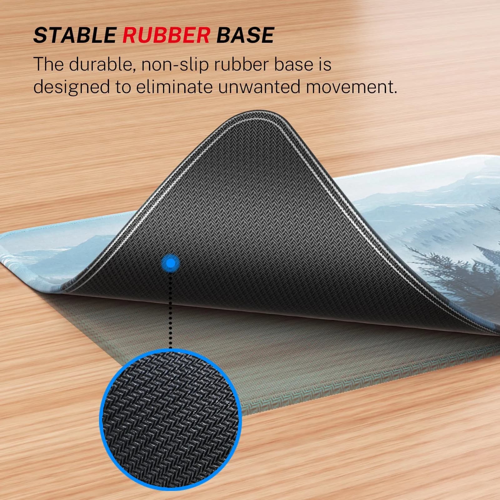 MROCO Cloud Forest Mouse Pad 8.5 x 11 Inch | Smooth Glide & Precise Control - view 4