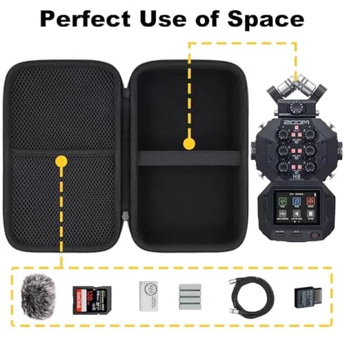 Aenllosi Hard Case for Zoom H8 Digital Multitrack Recorder | Dustproof, Waterproof & Light thumbnail 2