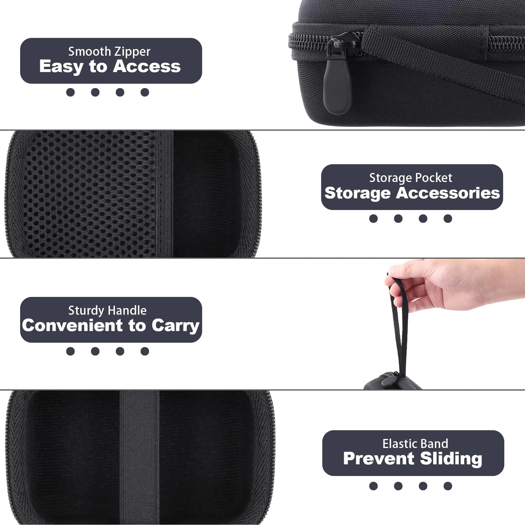 Aenllosi Hard Case for Zoom H2essential/H2n Stereo Recorder | Dustproof, Waterproof & Lightweight thumbnail 4