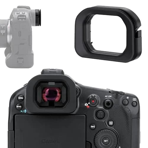 JJC Soft Silicone Eyecup for Canon EOS R1 Camera | Blocks Light, Protects Viewfinder thumbnail 1