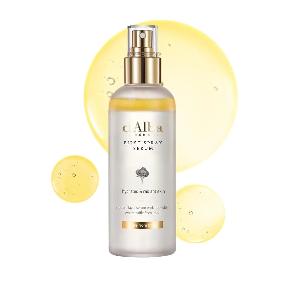 d'alba Piedmont Italian White Truffle First Spray Serum 180ml (6.09 Fl Oz) | Certified Vegan & Dermatologically Tested - main product image