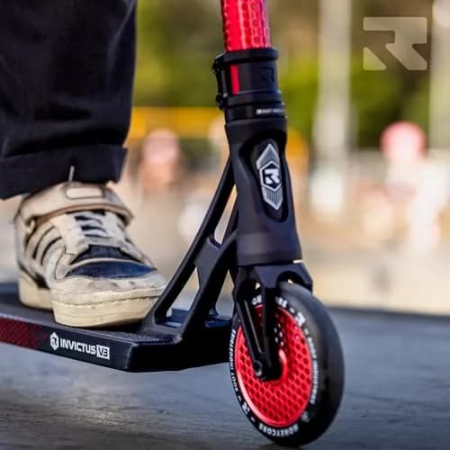 Root Industries Invictus Complete Pro Scooter – 120mm Honeycore Wheels, Chromolite Bars, HIC Compression & Cut-Out Deck (Burnt Red) | Lightweight & Durable thumbnail 7