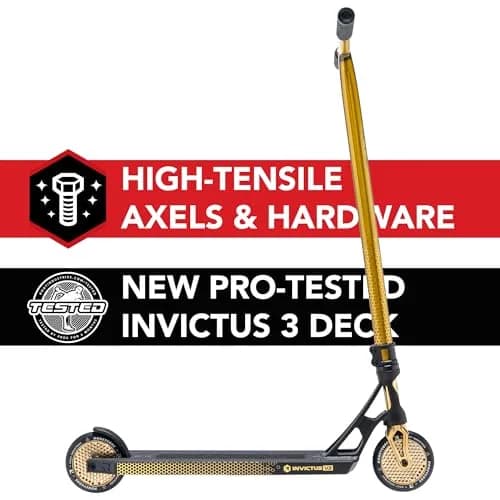 Root Industries Invictus Complete Pro Scooter – 120mm Honeycore Wheels, Chromolite Bars, HIC Compression & Cut-Out Deck (Burnt Gold) | Lightweight & Durable thumbnail 2