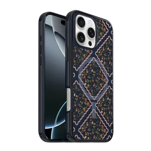 OtterBox iPhone 16 Pro Max Symmetry Series Clear Case - Blue Floral | Slim, Drop-Proof & MagSafe Compatible thumbnail 3