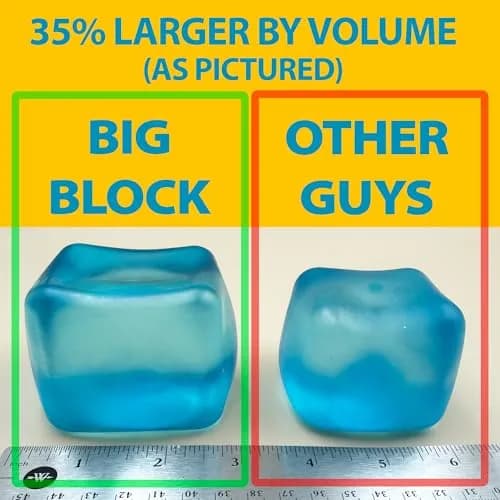 Squeez'M Big Block Premium Stress Cube | ASTM Certified Non-Toxic Slow-Rise Sensory Toy (2.5 x 2.25 x 2.5 inches) thumbnail 3