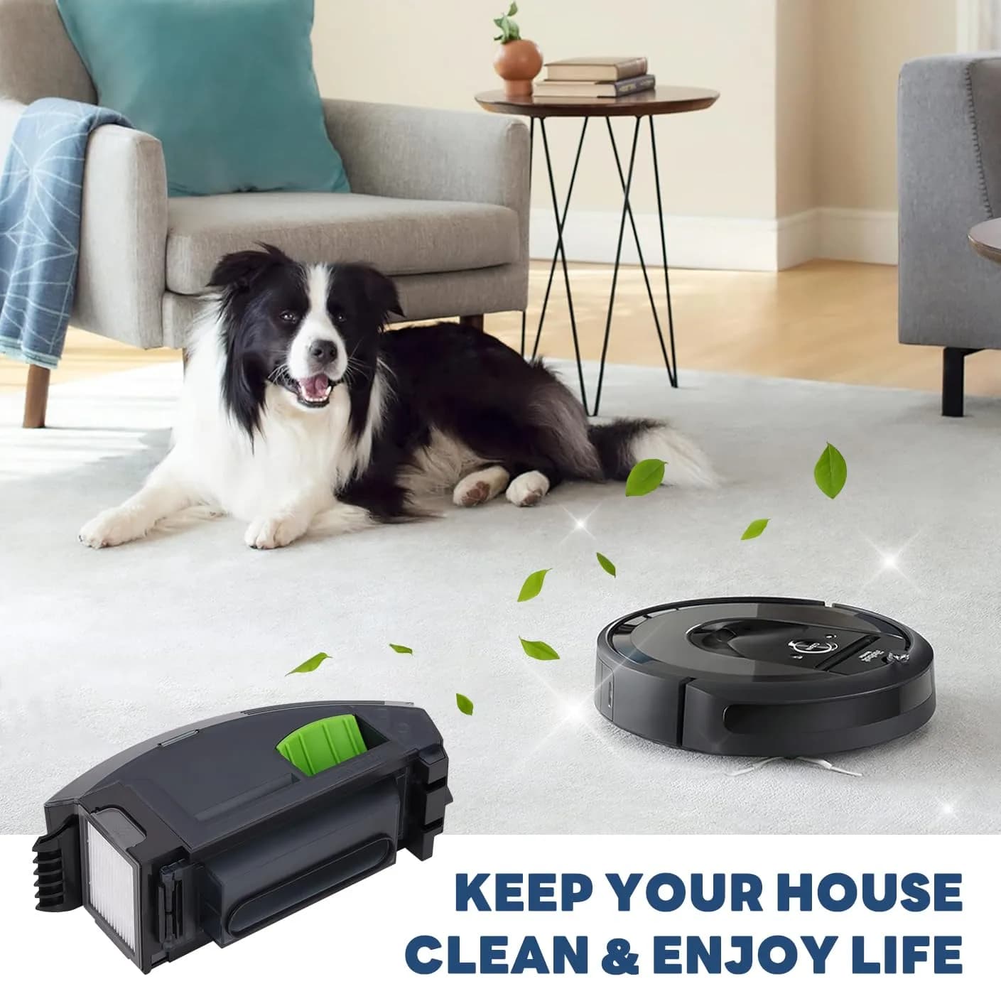 Sgizoku Dust Bin Box for iRobot Roomba i3 i3+ i4 i4+ i6 i6+ i7 i7+ i8 i8+ E5 E6 E7 J7 Vacuum Cleaner | Replacement Part for Automatic Dirt Disposal - view 6
