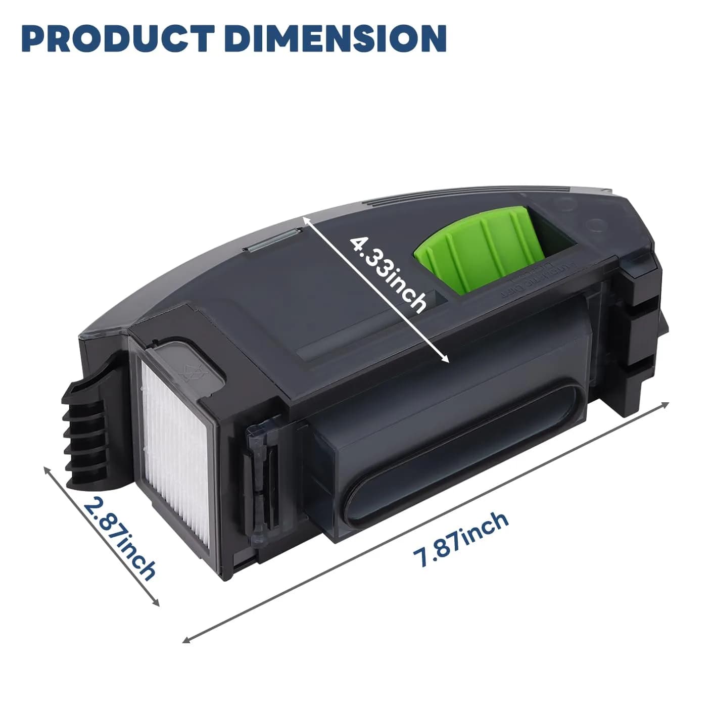 Sgizoku Dust Bin Box for iRobot Roomba i3 i3+ i4 i4+ i6 i6+ i7 i7+ i8 i8+ E5 E6 E7 J7 Vacuum Cleaner | Replacement Part for Automatic Dirt Disposal - view 2