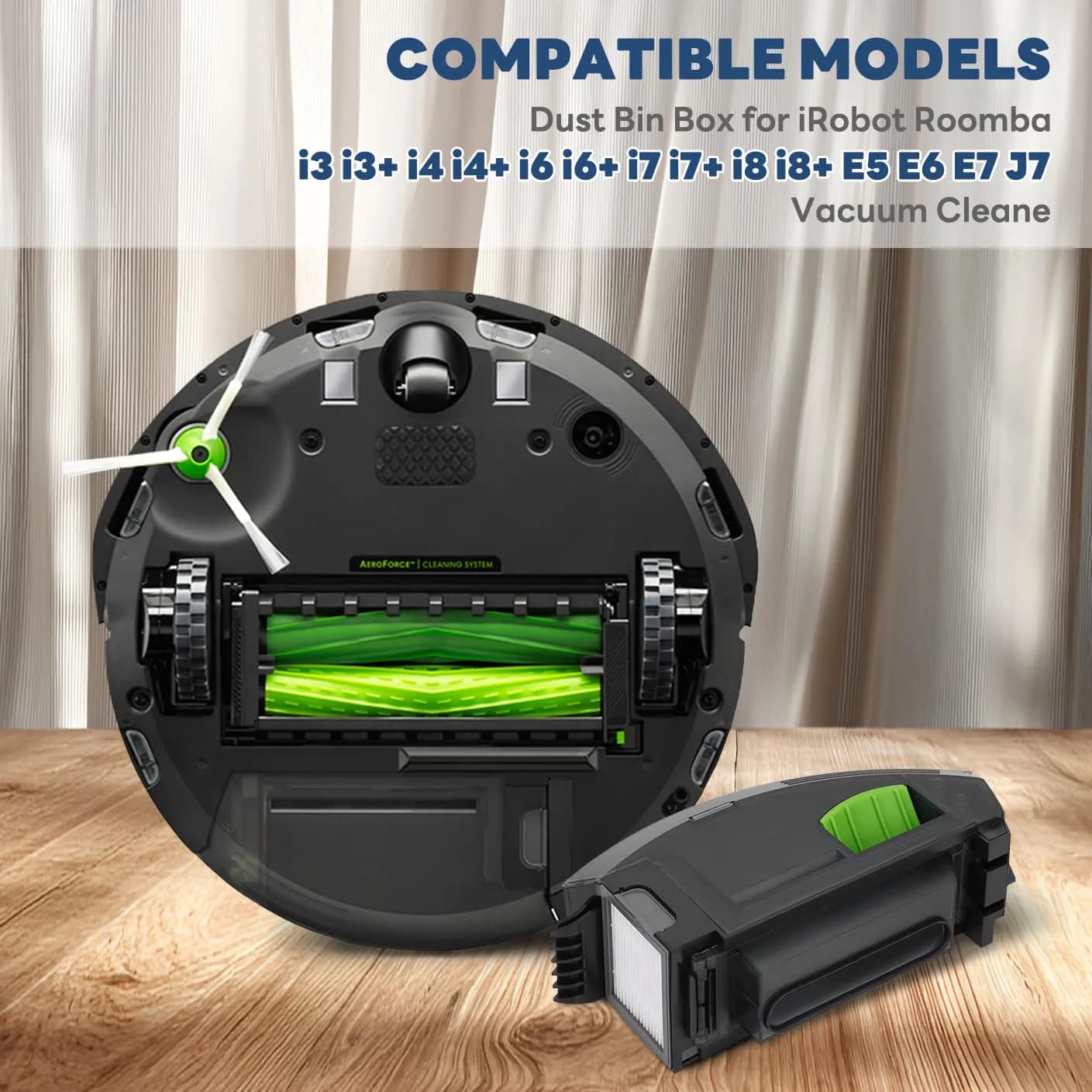 Sgizoku Dust Bin Box for iRobot Roomba i3 i3+ i4 i4+ i6 i6+ i7 i7+ i8 i8+ E5 E6 E7 J7 Vacuum Cleaner | Replacement Part for Automatic Dirt Disposal - view 3