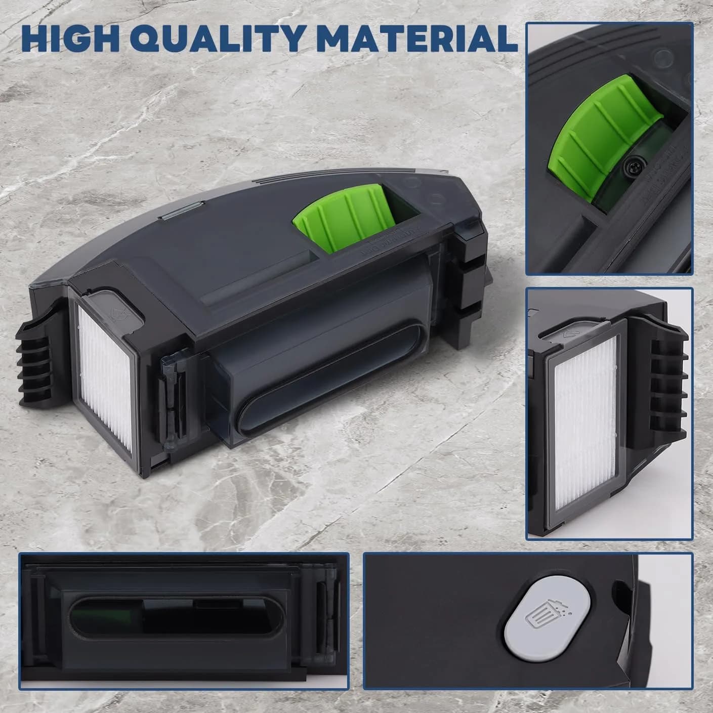 Sgizoku Dust Bin Box for iRobot Roomba i3 i3+ i4 i4+ i6 i6+ i7 i7+ i8 i8+ E5 E6 E7 J7 Vacuum Cleaner | Replacement Part for Automatic Dirt Disposal - view 4