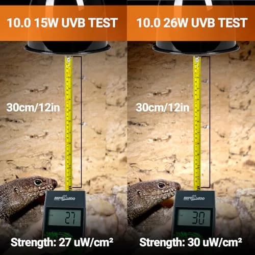 REPTI ZOO 15W UVA UVB Reptile Light Bulb 10.0 2-Pack | Simulates Tropical Sunlight for Bearded Dragons, Tortoises, Lizards, Snakes thumbnail 6