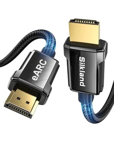 Silkland 8K HDMI 2.1 ARC/eARC Cable 3.05m (10ft) | Ultra High-Speed 48Gbps for Soundbar, Gaming Consoles thumbnail 1