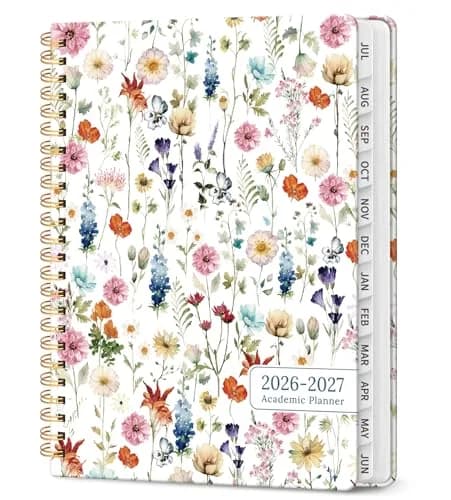 Taja Academic Planner 2026-2027, Jul 2026-Jun 2027 Monthly & Weekly Calendar Planner 21.6 cm (8.5 in) | Acid-Free Paper for Smooth Writing thumbnail 1