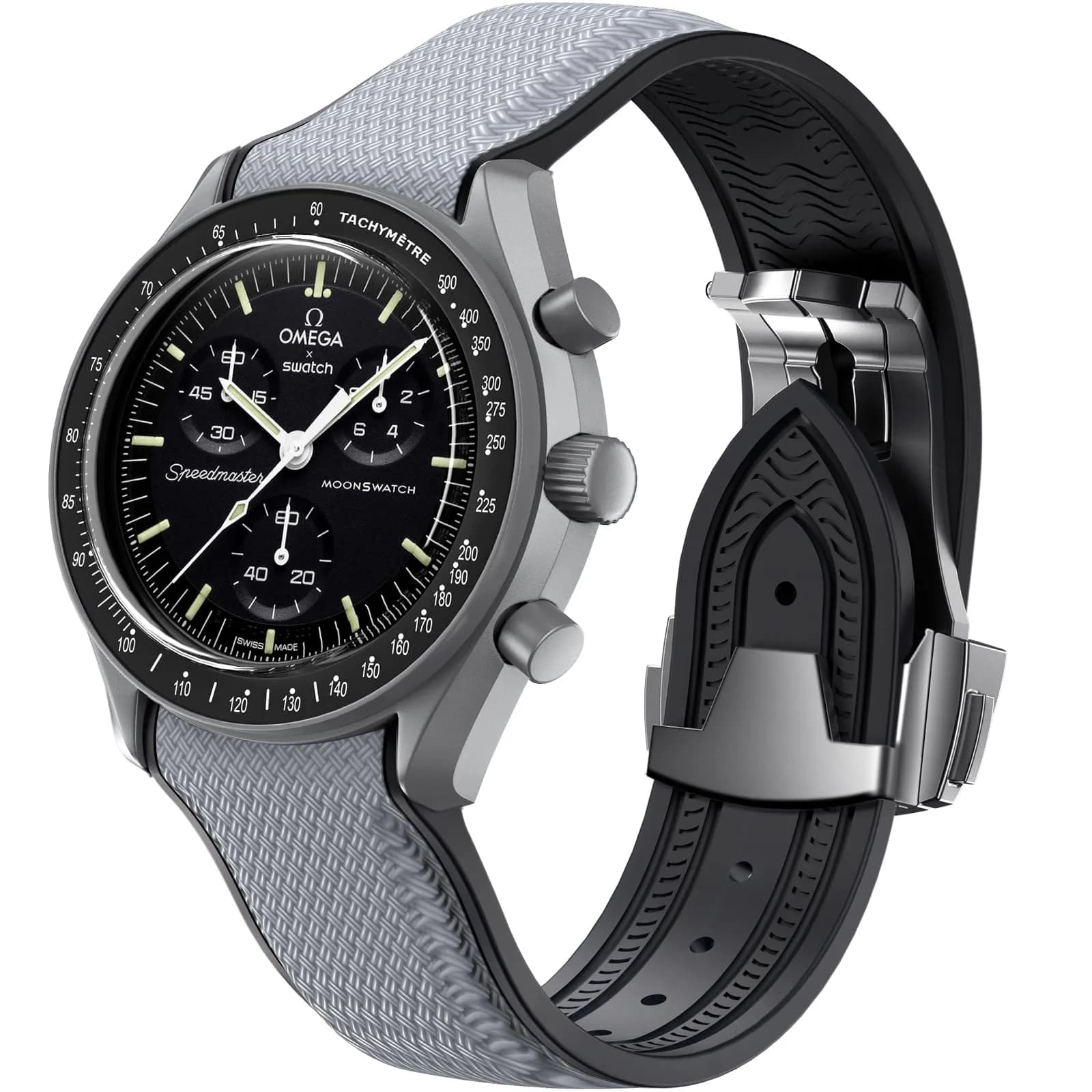 REBANDACE Watch Strap for Omega x Swatch MoonSwatch 20mm | Curved No Gap Replacement Band - main product image