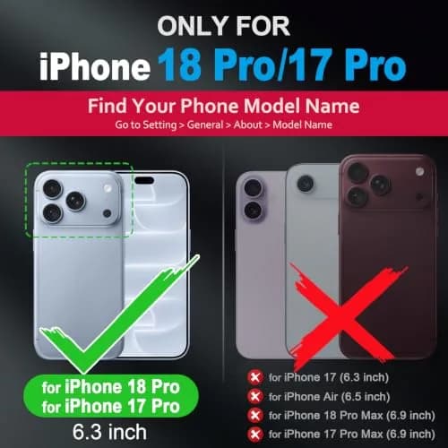 SHIELDON Genuine Leather Wallet Case for iPhone 18 Pro/17 Pro | RFID Blocking & Shockproof (6.3") thumbnail 2
