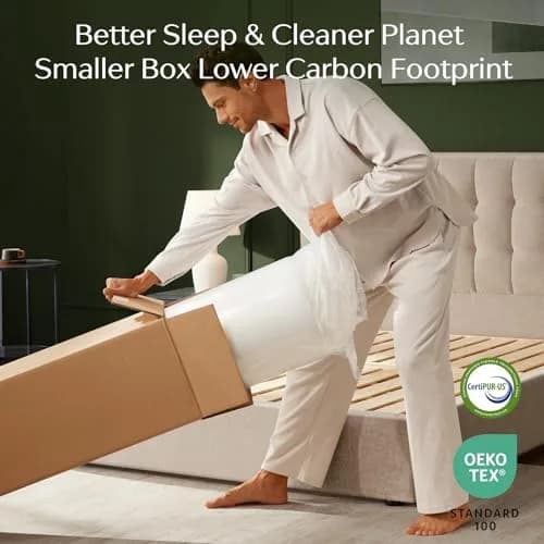 Seventable Twin Size 8 Inch Gel Memory Foam Mattress in a Box | Fiberglass Free, CertiPUR-US Certified, Breathable & Supportive thumbnail 7