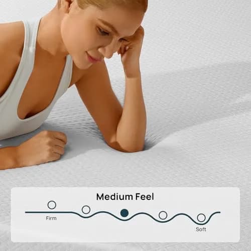 Seventable Twin Size 8 Inch Gel Memory Foam Mattress in a Box | Fiberglass Free, CertiPUR-US Certified, Breathable & Supportive thumbnail 3