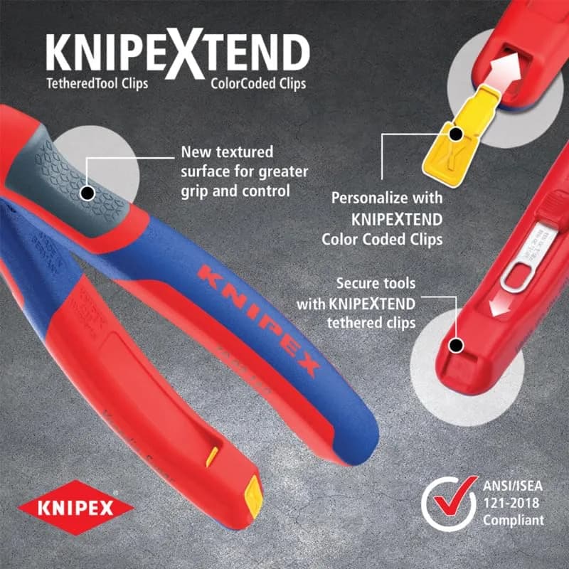 KNIPEX Tools 82 02 150 SBA TwinGrip Pliers, 15.25cm | Heavy-Duty Grip for Stripped Screws thumbnail 6