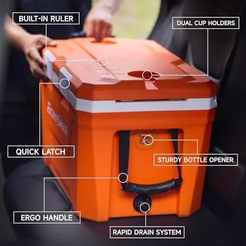 EchoSmile 35 Quart Insulated Cooler | Large Capacity, Durable & Portable (70-120 chars) thumbnail 6