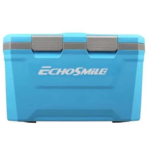 EchoSmile 35 Quart Insulated Cooler Blue | Large Capacity, Durable & Portable thumbnail 1