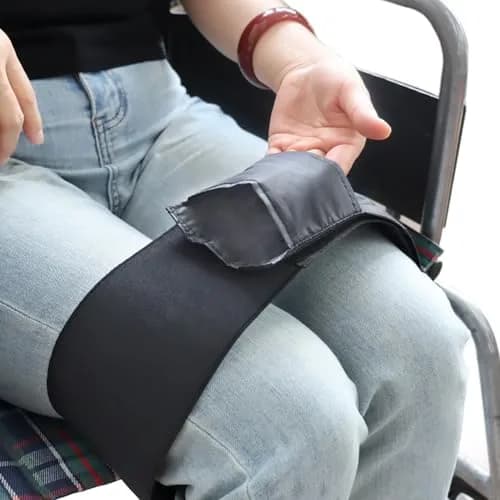 Rainbowstar Wheelchair Thigh Strap Leg Support for Elderly & Dementia | Elastic, Adjustable, Durable Support Strap thumbnail 4